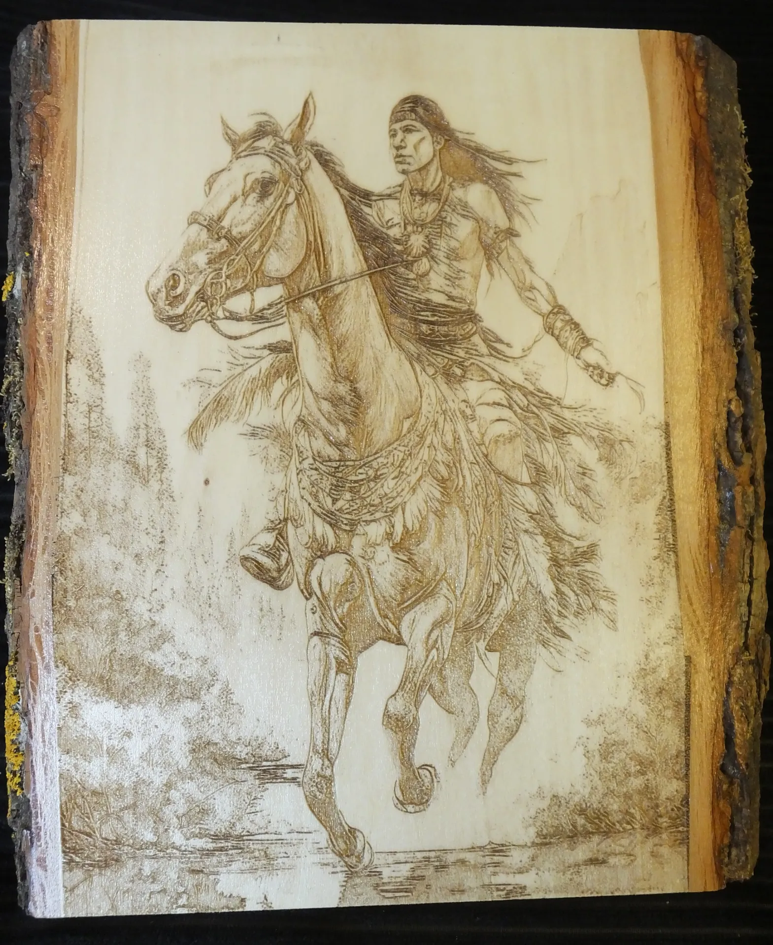Native American Warrior Horseback