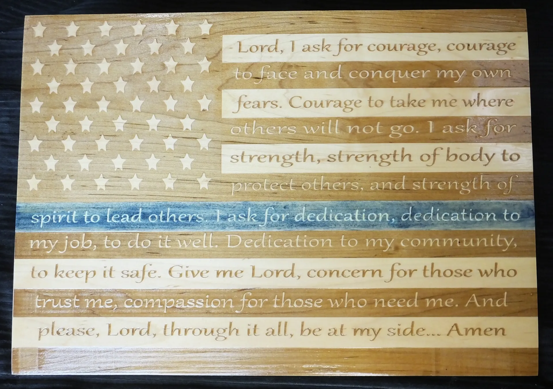 Police Officer's Prayer Flag