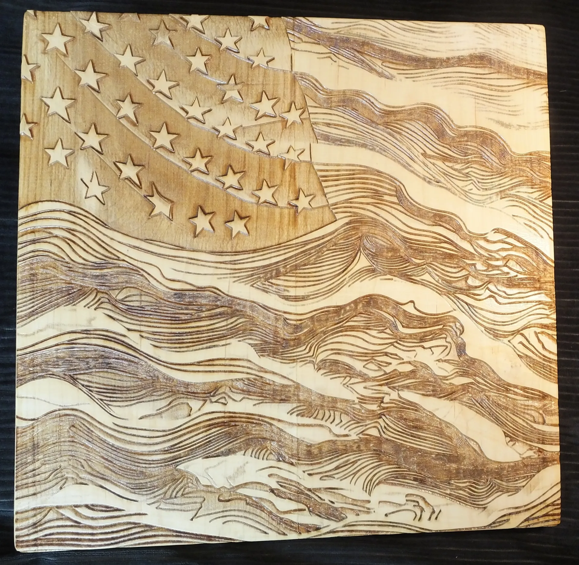 American Flag Waving