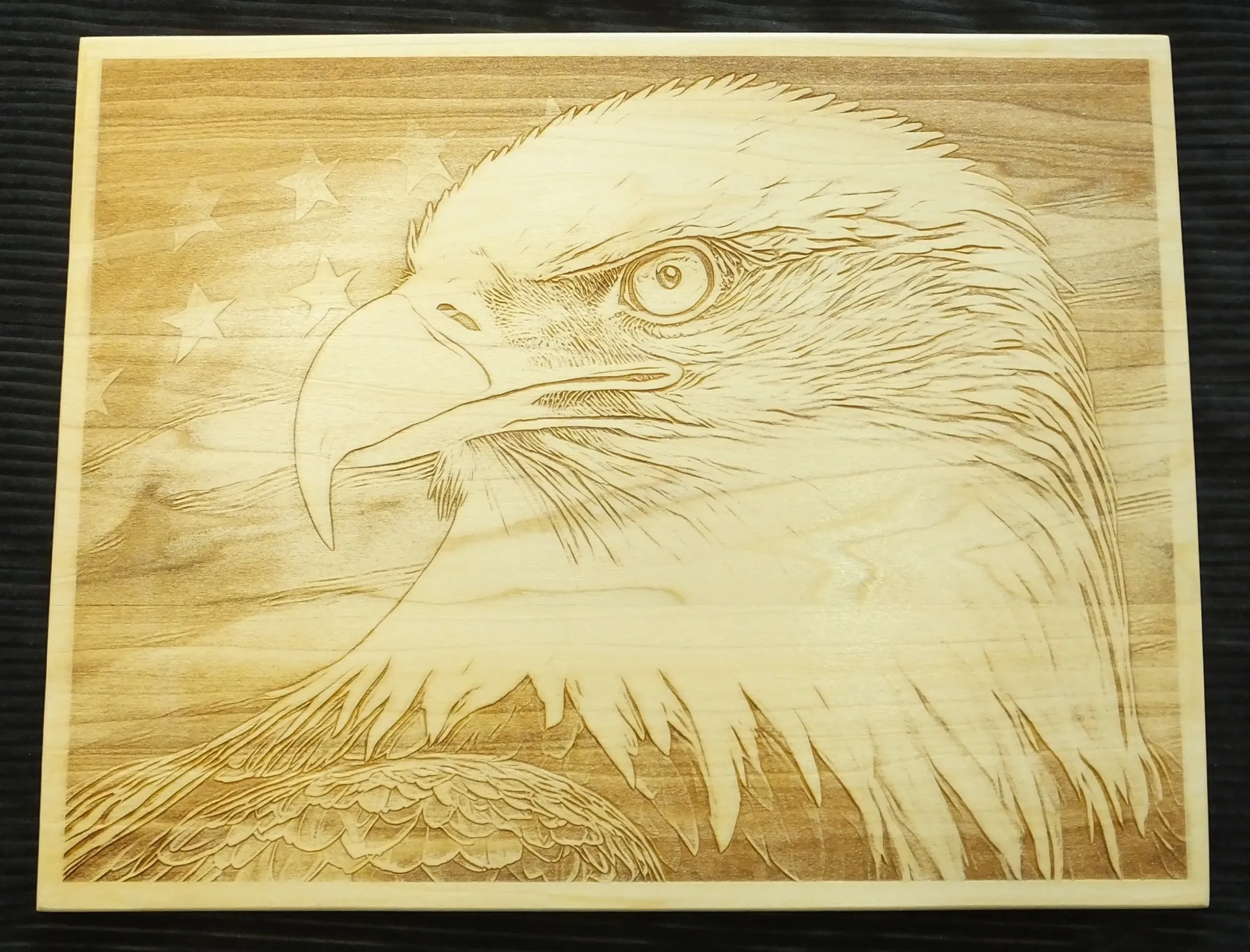 Eagle with American Flag
