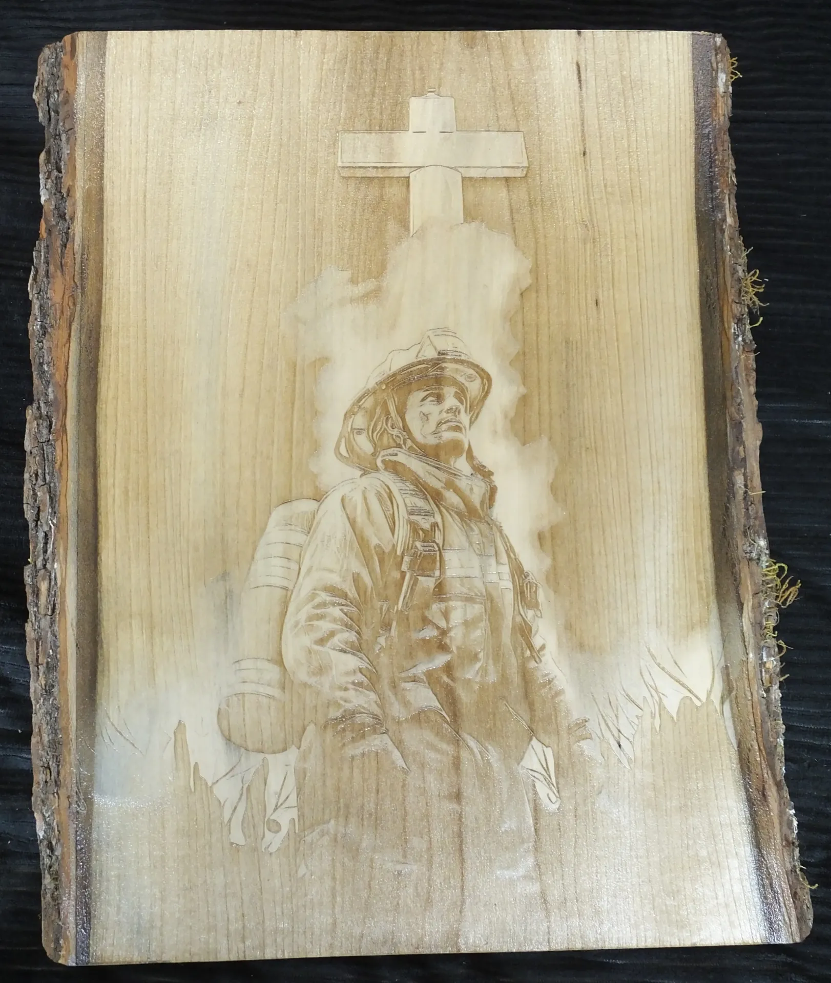 Firefighter Under the Cross
