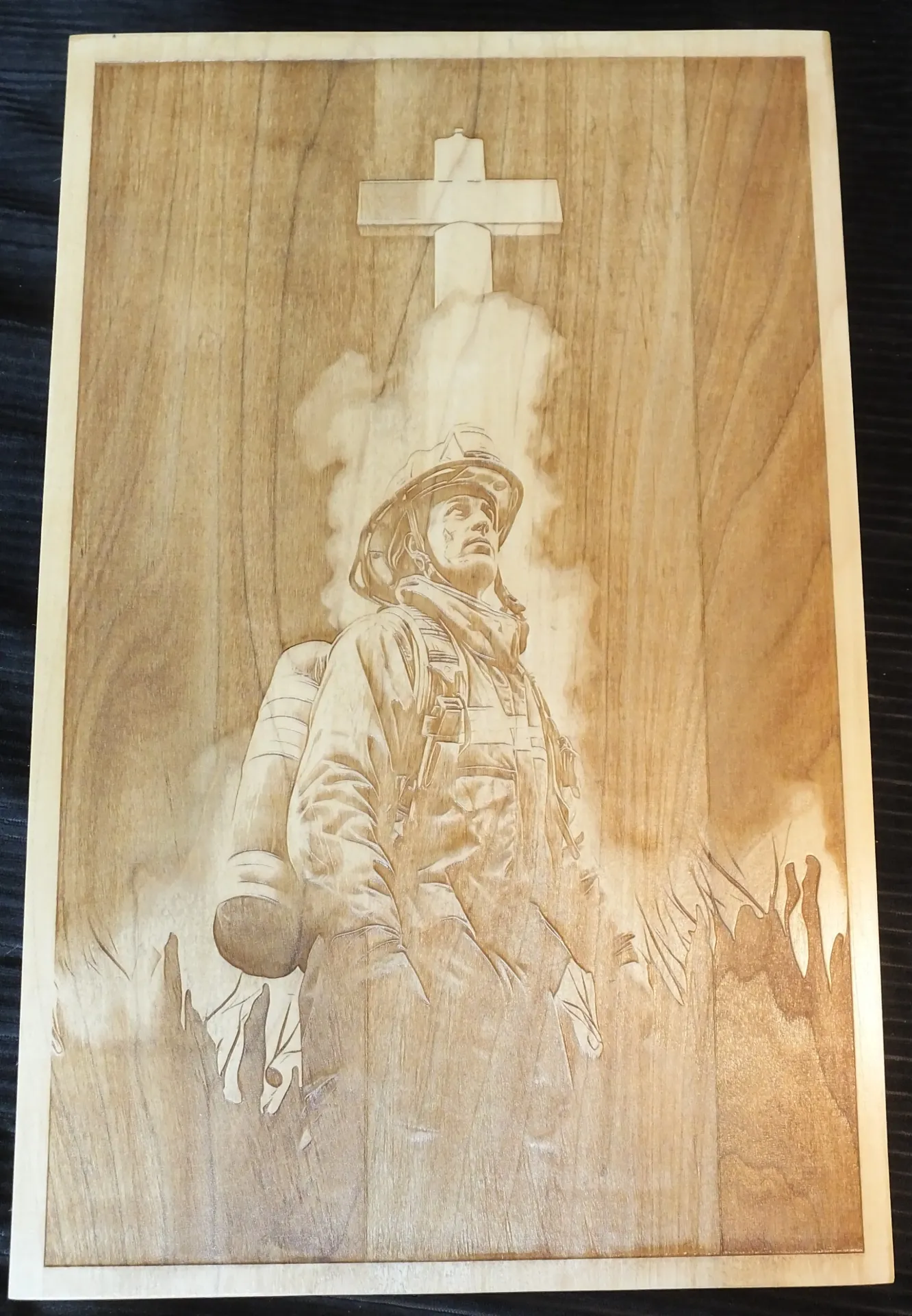 Firefighter Under the Cross