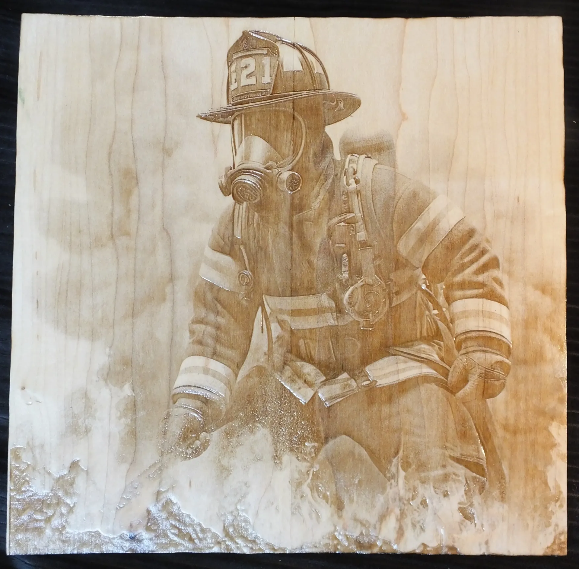 Firefighter in Action