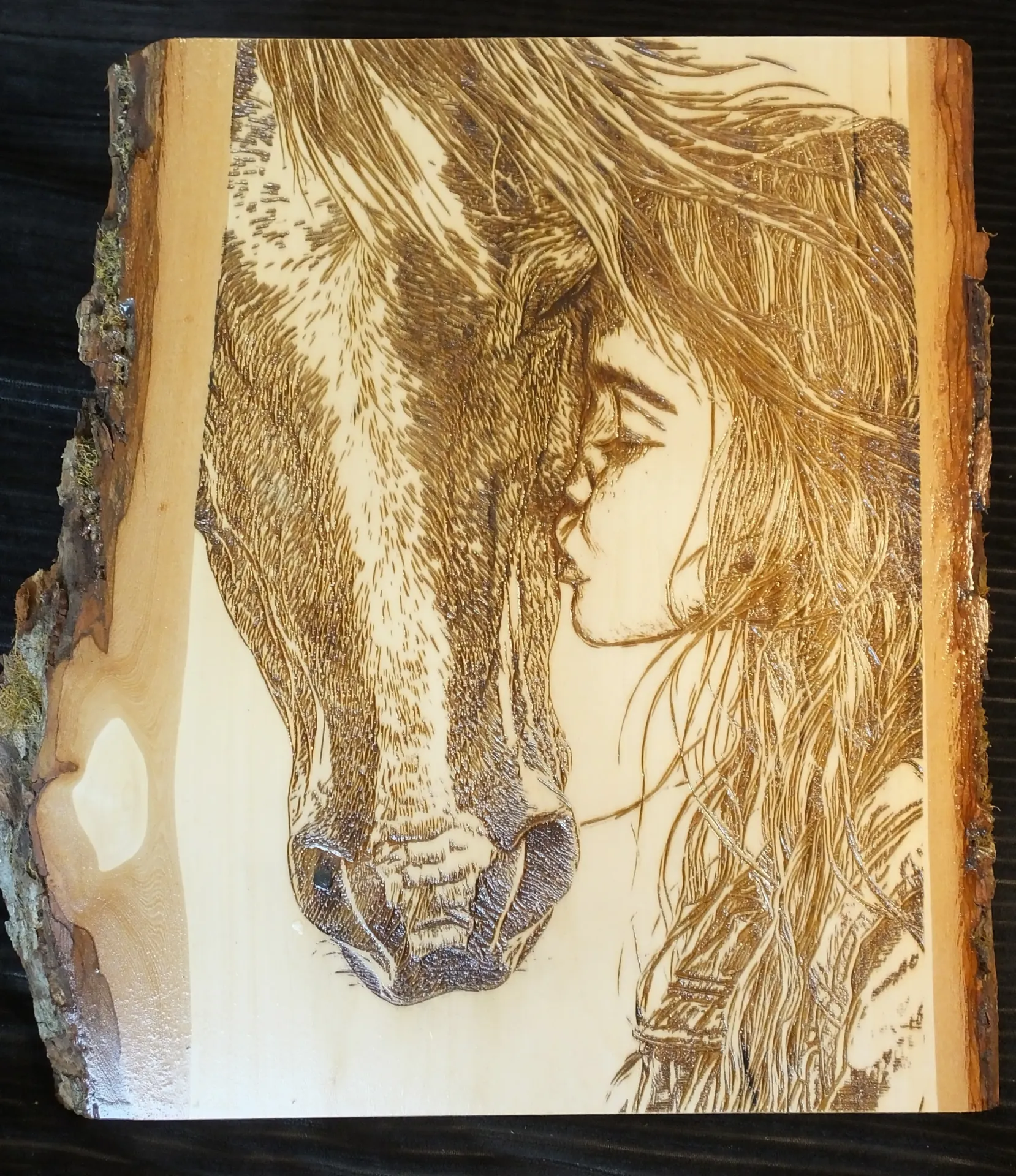 Girl Kissing Her Horse